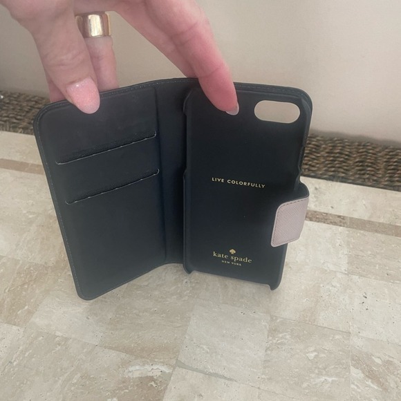 Kate Spade colorblock Wrap Folio phone case for IPhone 7 - Picture 3 of 5